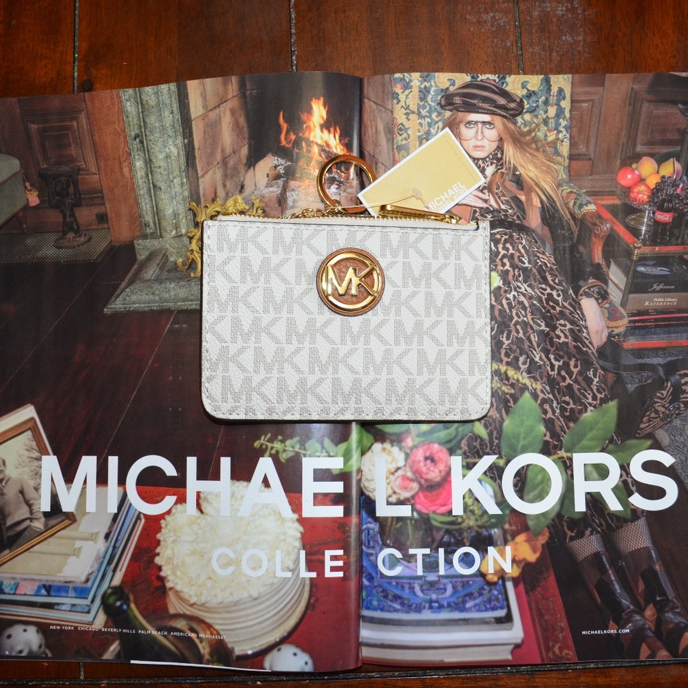 NWT Michael Kors  MK Fulton Coin Pouch